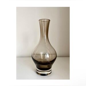Vintage Smoky Glass Vase